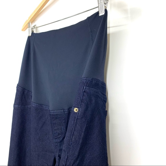 Isabel Maternity Jeggings With Pockets Dark Wash Blue Navy Nwot Size 18/34R Nwot - Picture 5 of 15